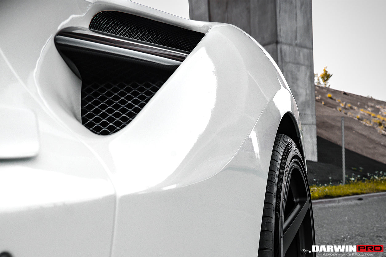 2015 - 2020 Ferrari 488 GTB & Spyder Dry Carbon Fiber Side Air Intake Fins