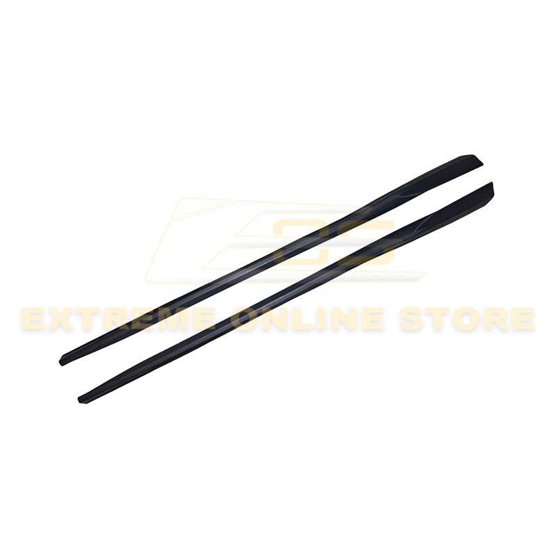 Chevrolet Camaro 6th Gen 1LE Facelift Side Skirts Gloss Black Unpainted 2019-2024