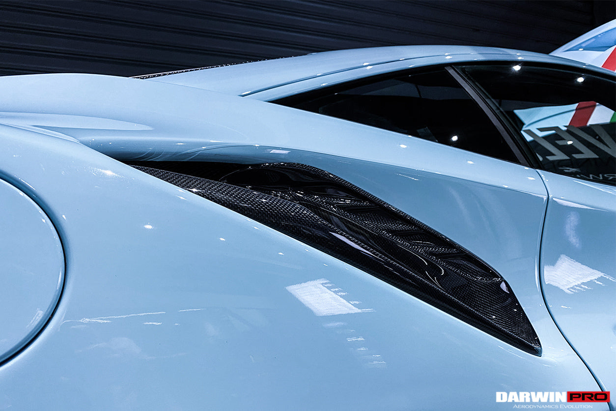 2015 - 2020 Ferrari 488 GTB & Spyder Pista Style Quarter Panel Side Scoops