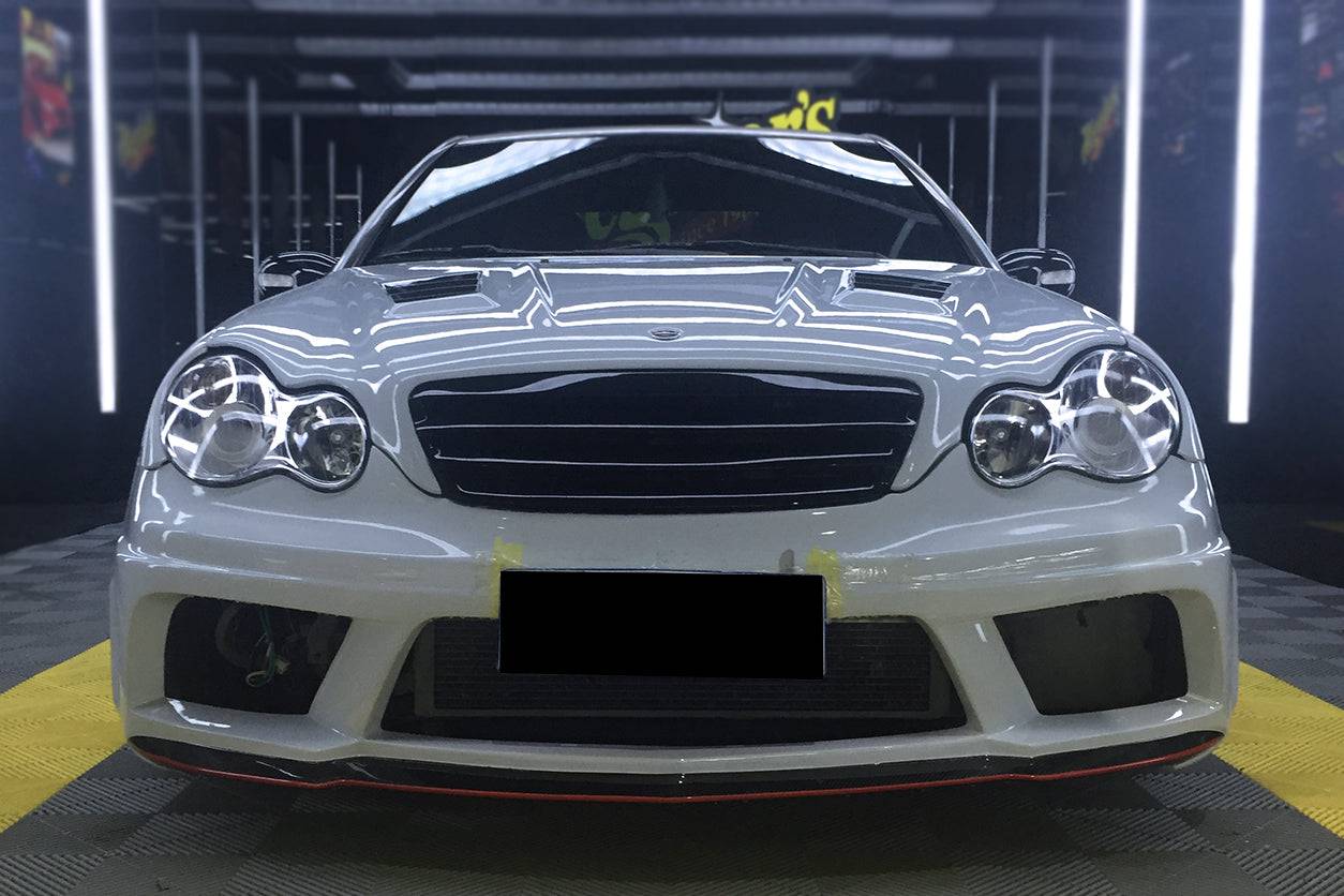 2001-2007 Mercedes Benz W203 C Class AMG3 Style Front Bumper - Carbonado