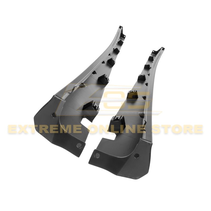 Dodge Charger SRT Style Unpainted Black Side Skirts 2011-Up