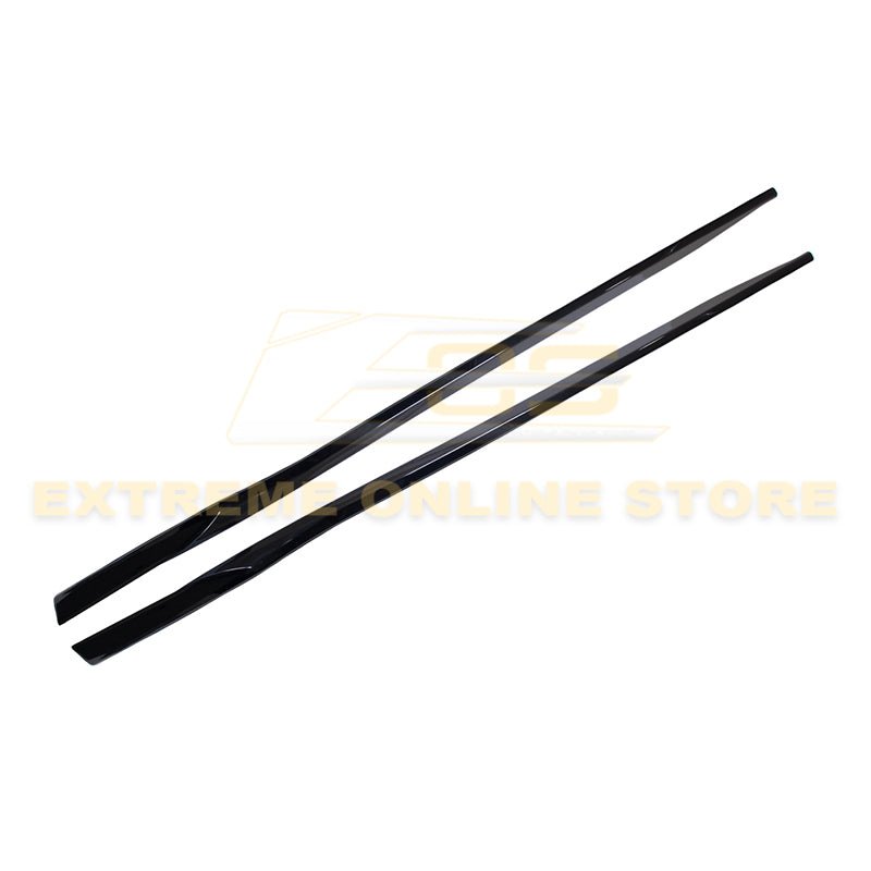 Chevrolet Camaro 6th Gen 1LE Facelift Side Skirts Gloss Black Unpainted 2019-2024