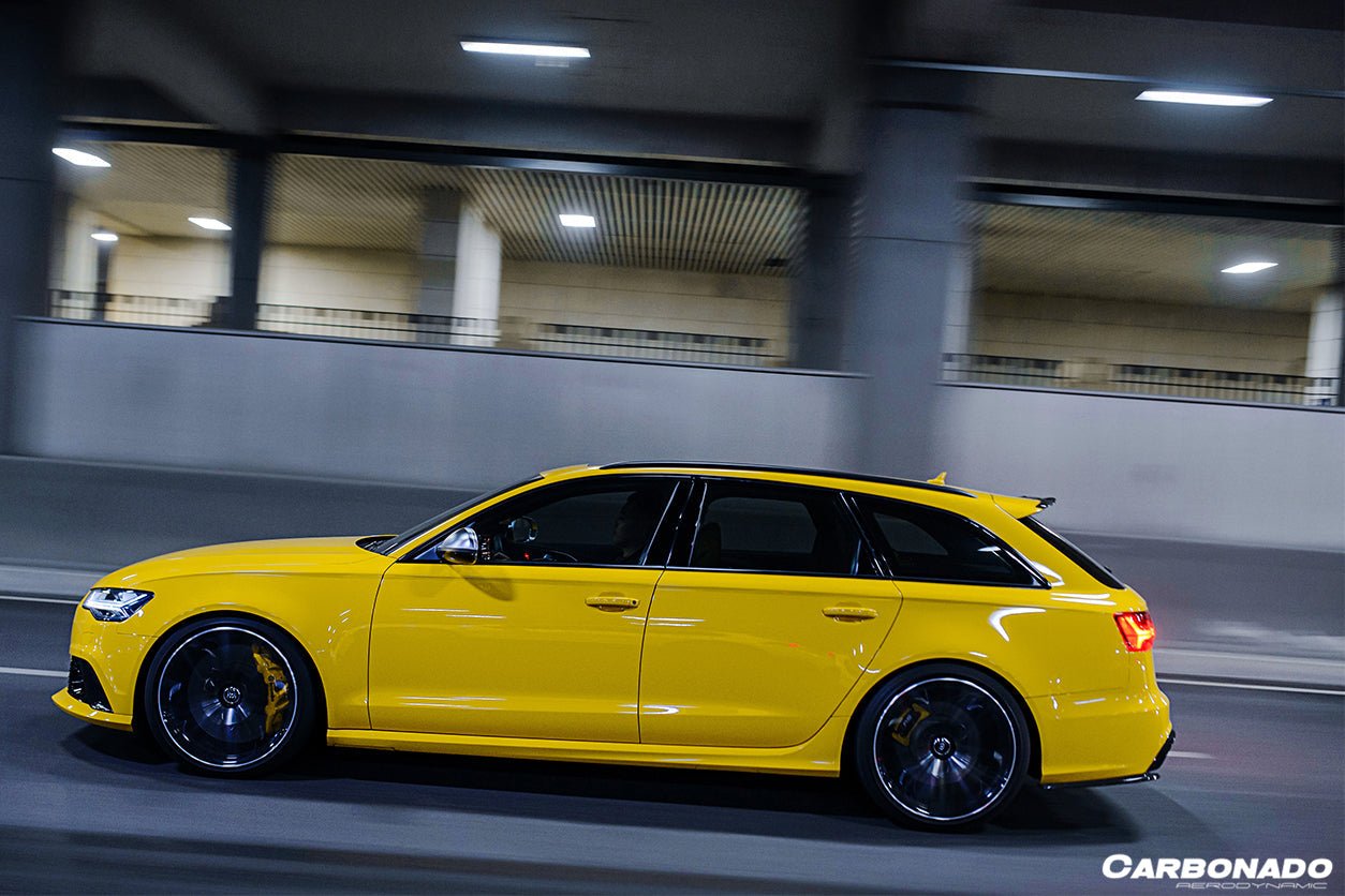 2013 - 2018 Audi RS6 Avant MN Style Carbon Fiber Rear Cap Splliter