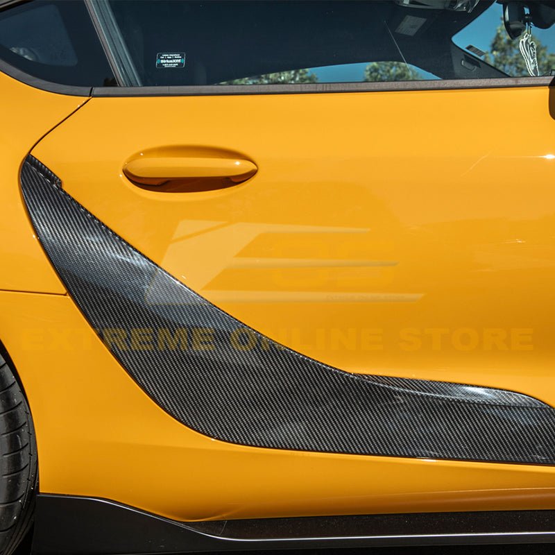 Toyota Supra A90 Carbon Fiber Side Fender Scoop Accent Door Garnish 2020-Up