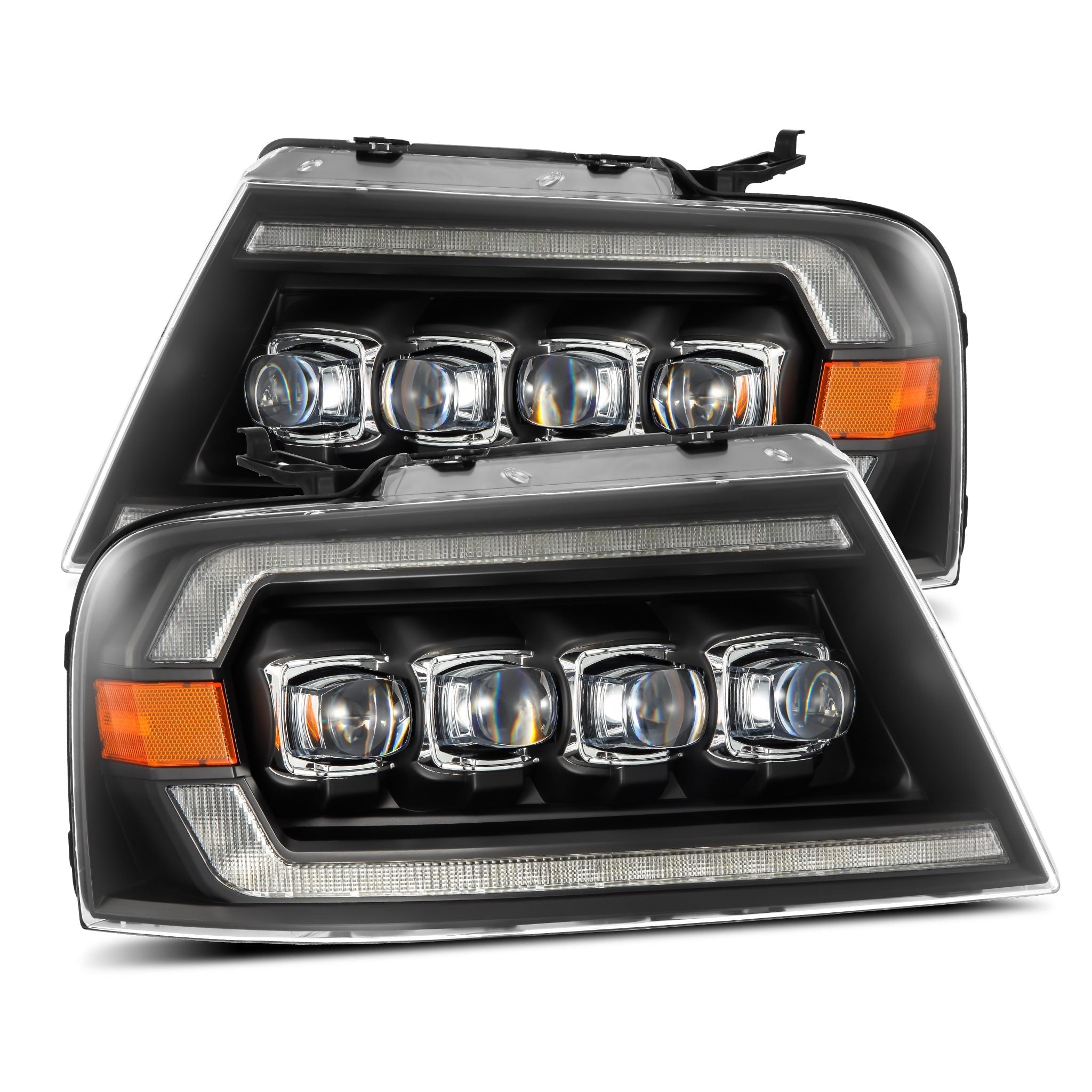 04-08 Ford F150 / 06-08 Lincoln Mark LT NOVA-Series LED Projector Headlights Black | AlphaRex