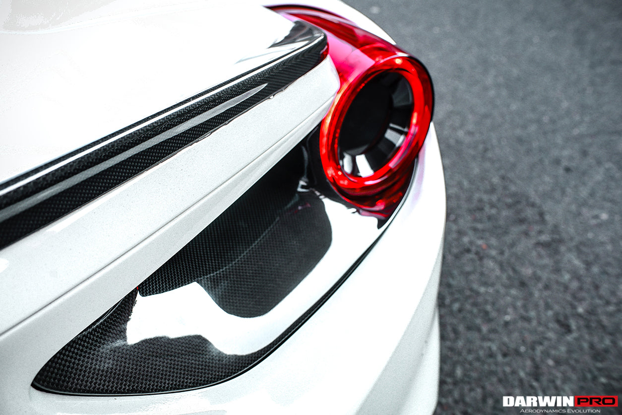 2015 - 2020 Ferrari 488 GTB BKSS Style Carbon Fiber Trunk Spoiler