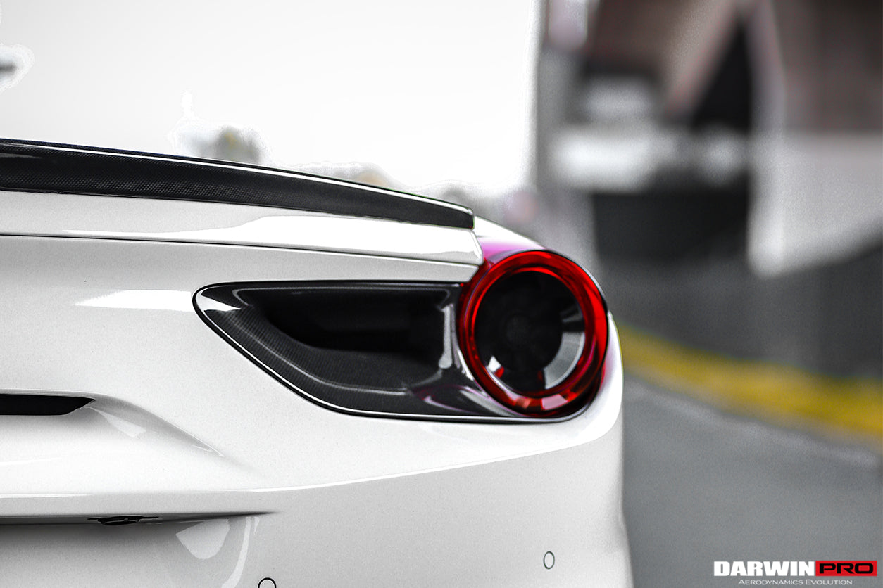 2015 - 2020 Ferrari 488 GTB/Spyder Dry Carbon Fiber Rear Light Satellite Covers