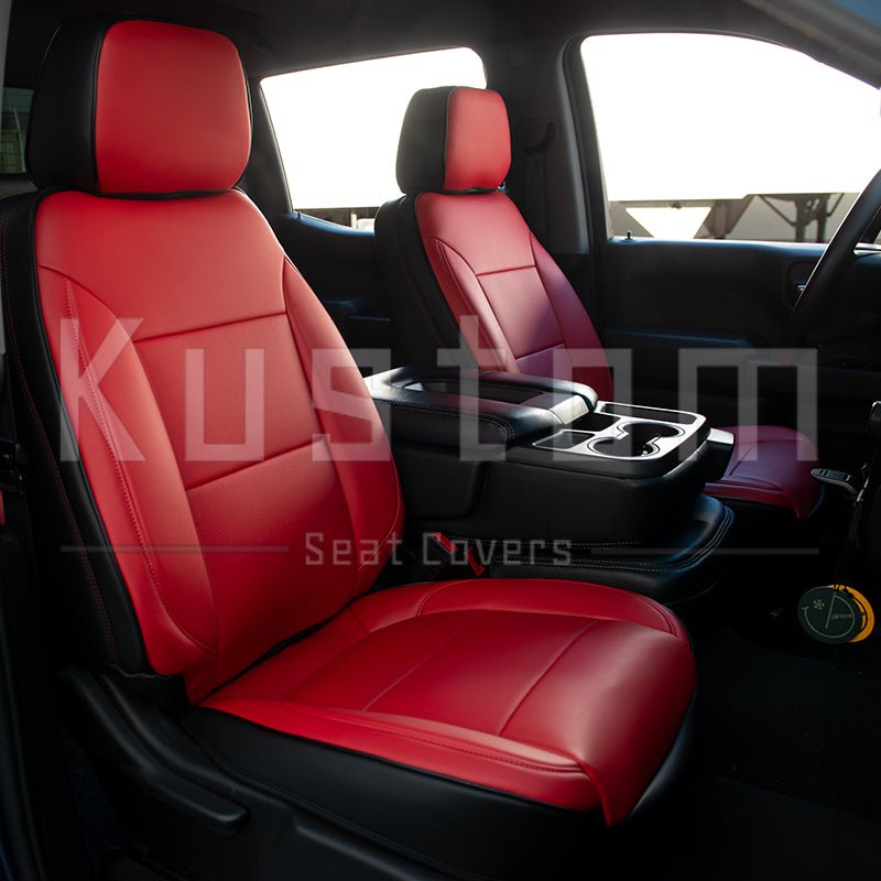 2019-up-chevrolet-silverado-custom-leather-interior-seat-coversCrew Cab | Double Cab W/ Standard Center Console
