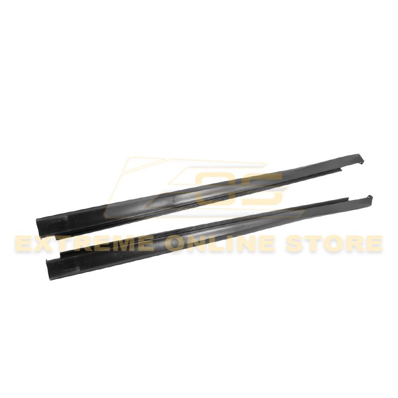 Dodge Charger SRT Style Unpainted Black Side Skirts 2011-Up