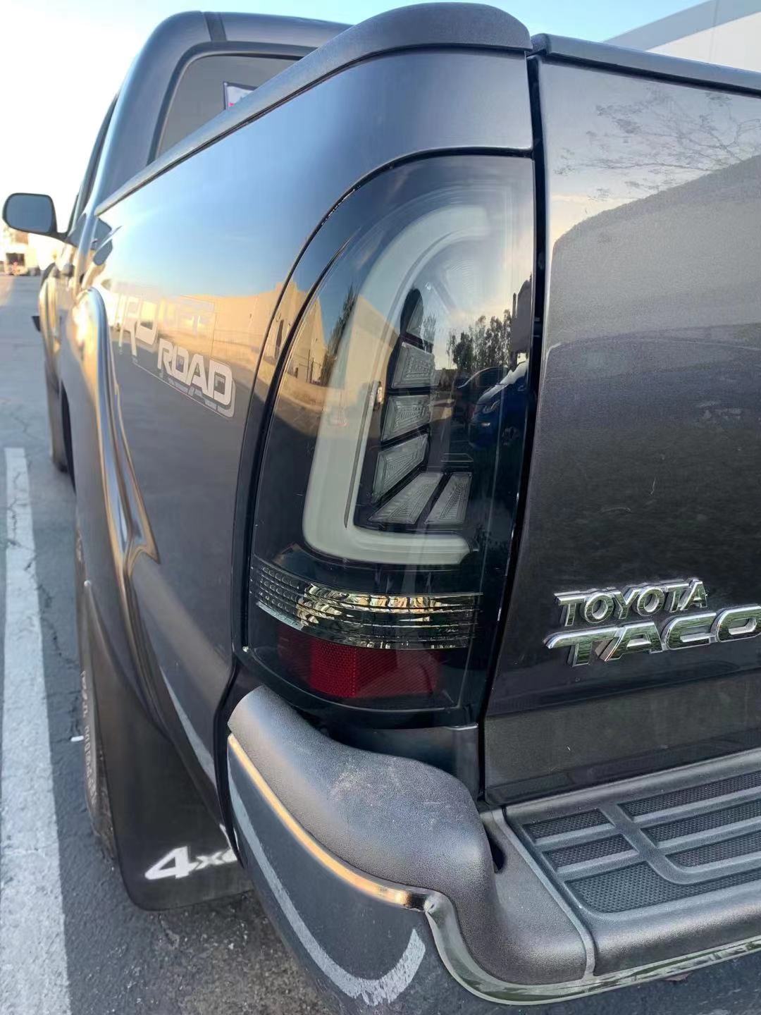 05-15 Toyota Tacoma PRO-Series LED Tail Lights Jet Black | AlphaRex