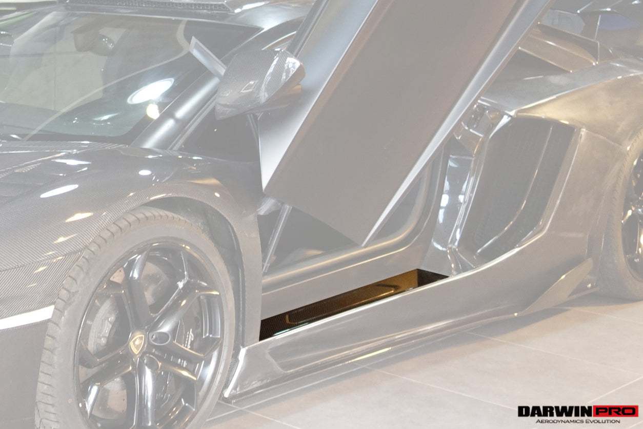2011 - 2016 Lamborghini Aventador LP700 Coupe Carbon Fiber Door Still Plate Caps