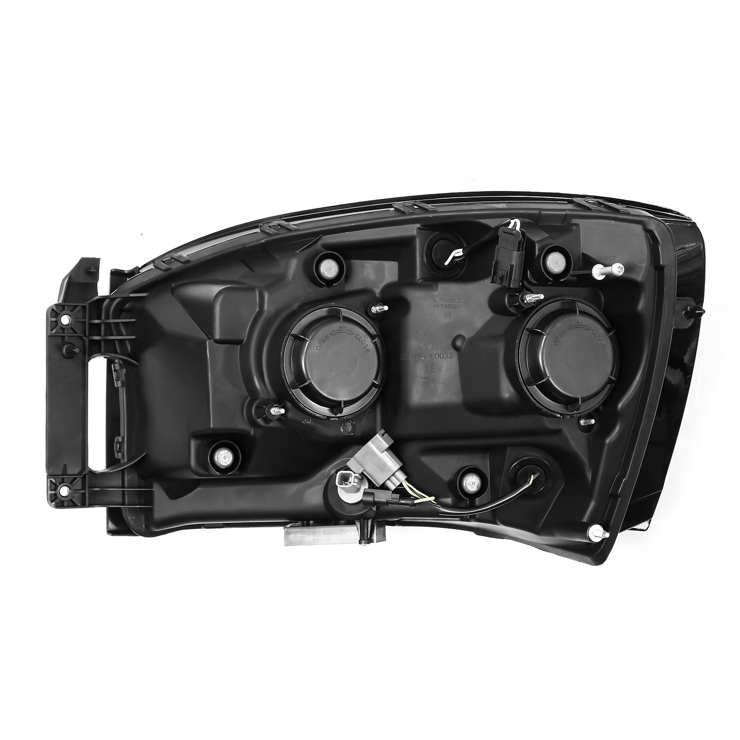 06-08 Dodge Ram PRO-Series Halogen Projector Headlights Alpha-Black | AlphaRex