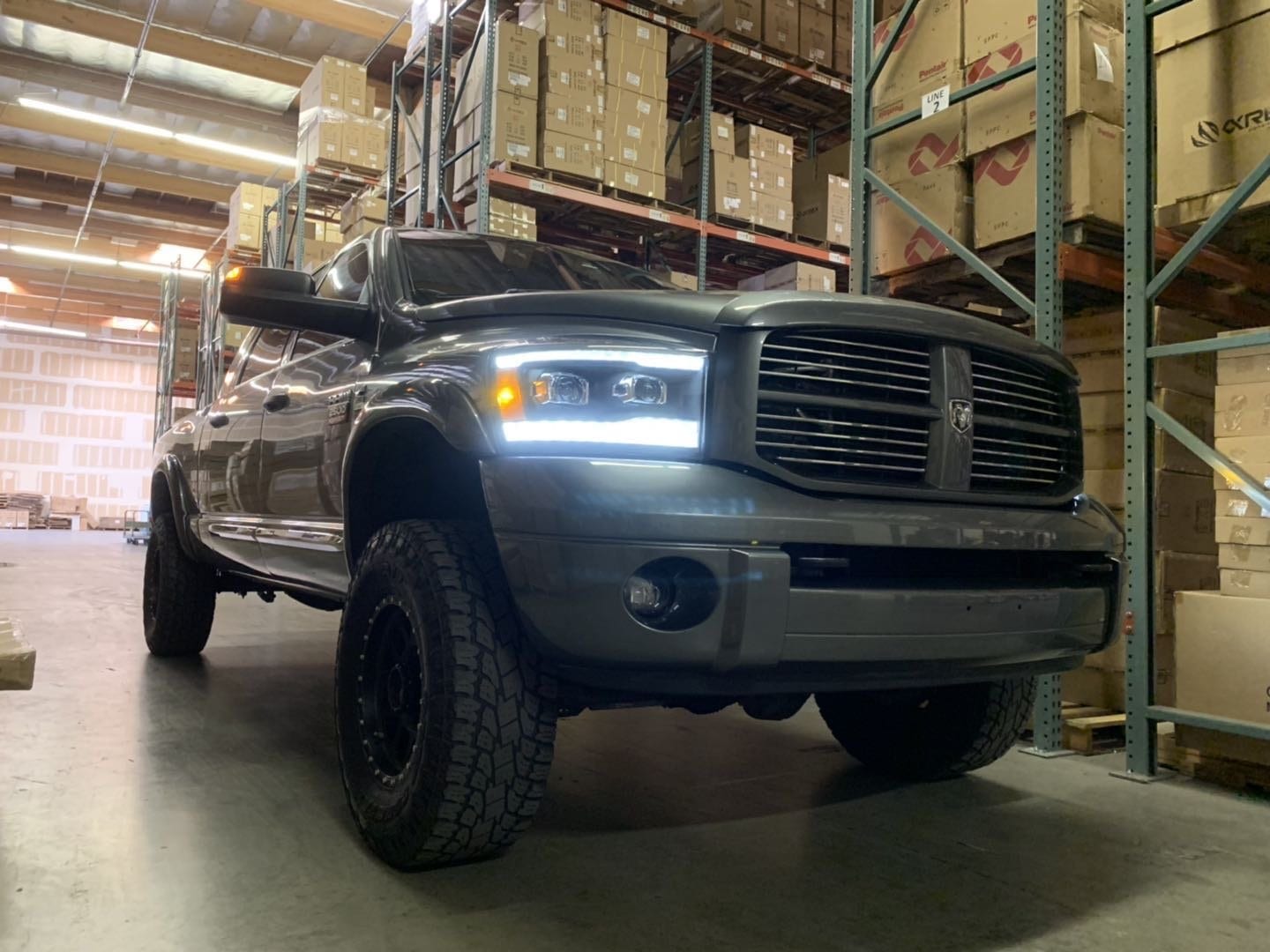 06-08 Dodge Ram PRO-Series Halogen Projector Headlights Chrome | AlphaRex