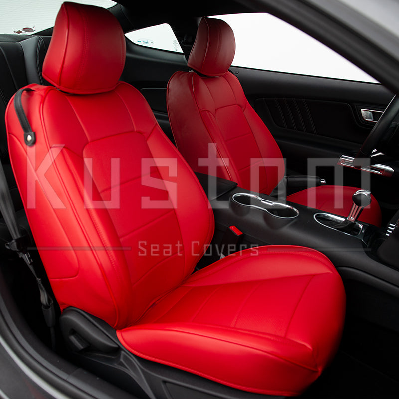 2015-23 Ford Mustang S550 Coupe Genuine Leather Seat Covers