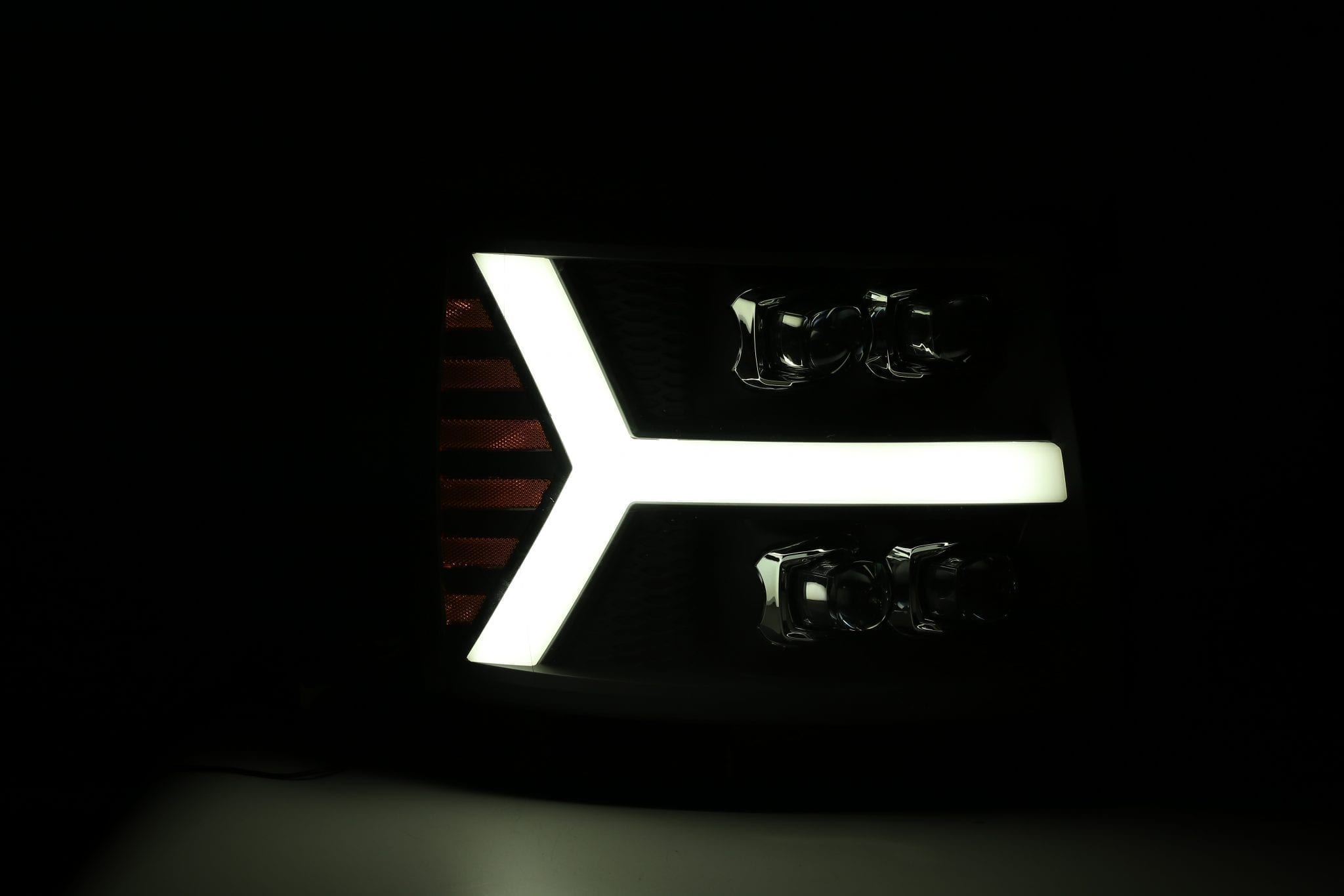 07-13 Chevrolet Silverado NOVA-Series LED Projector Headlights Black | AlphaRex