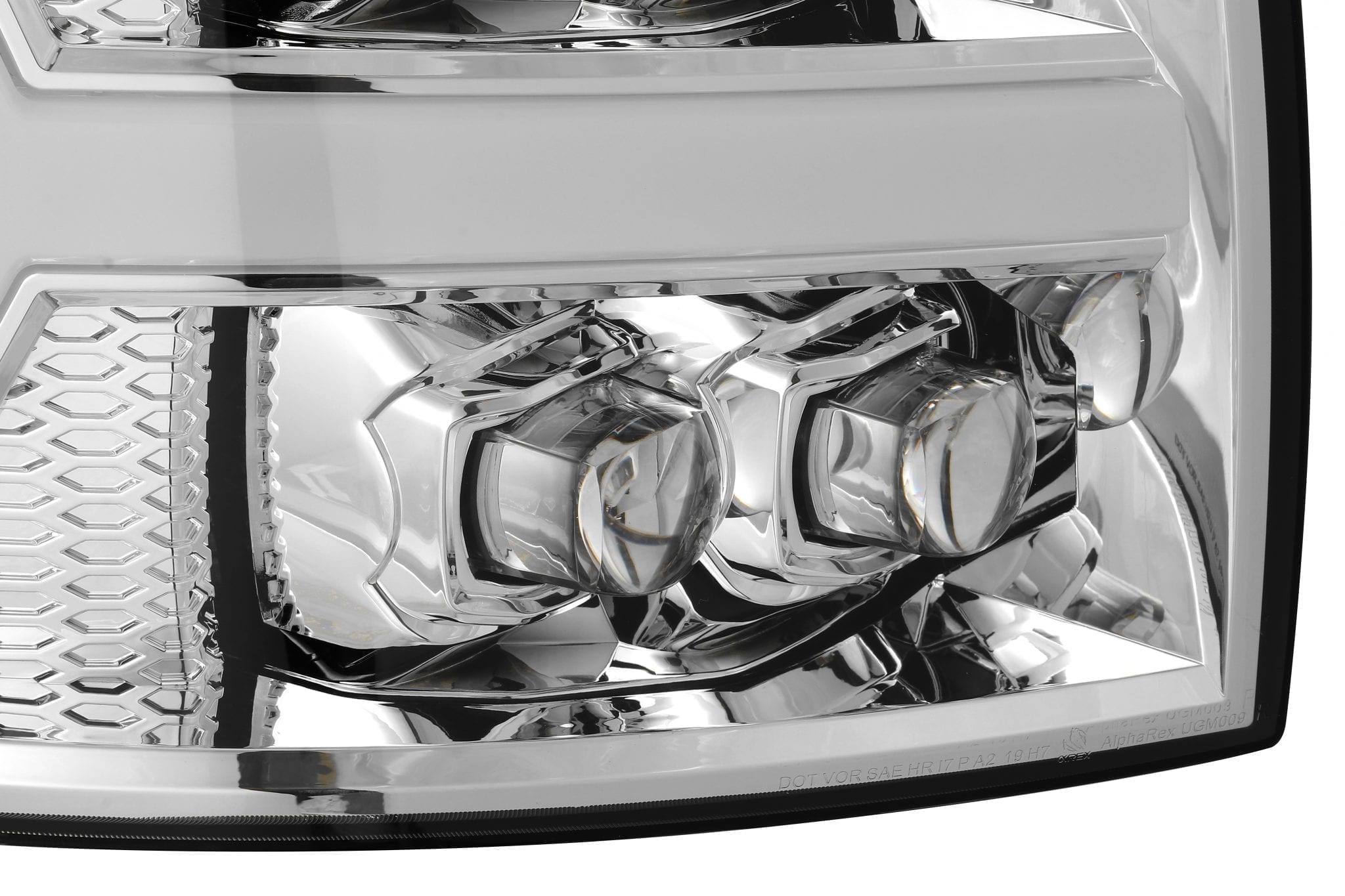 07-13 Chevrolet Silverado NOVA-Series LED Projector Headlights Chrome | AlphaRex