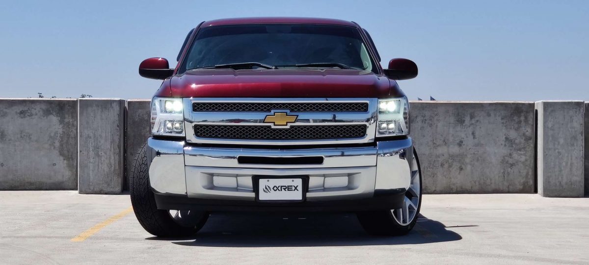 07-13 Chevrolet Silverado NOVA-Series LED Projector Headlights Jet Black | AlphaRex