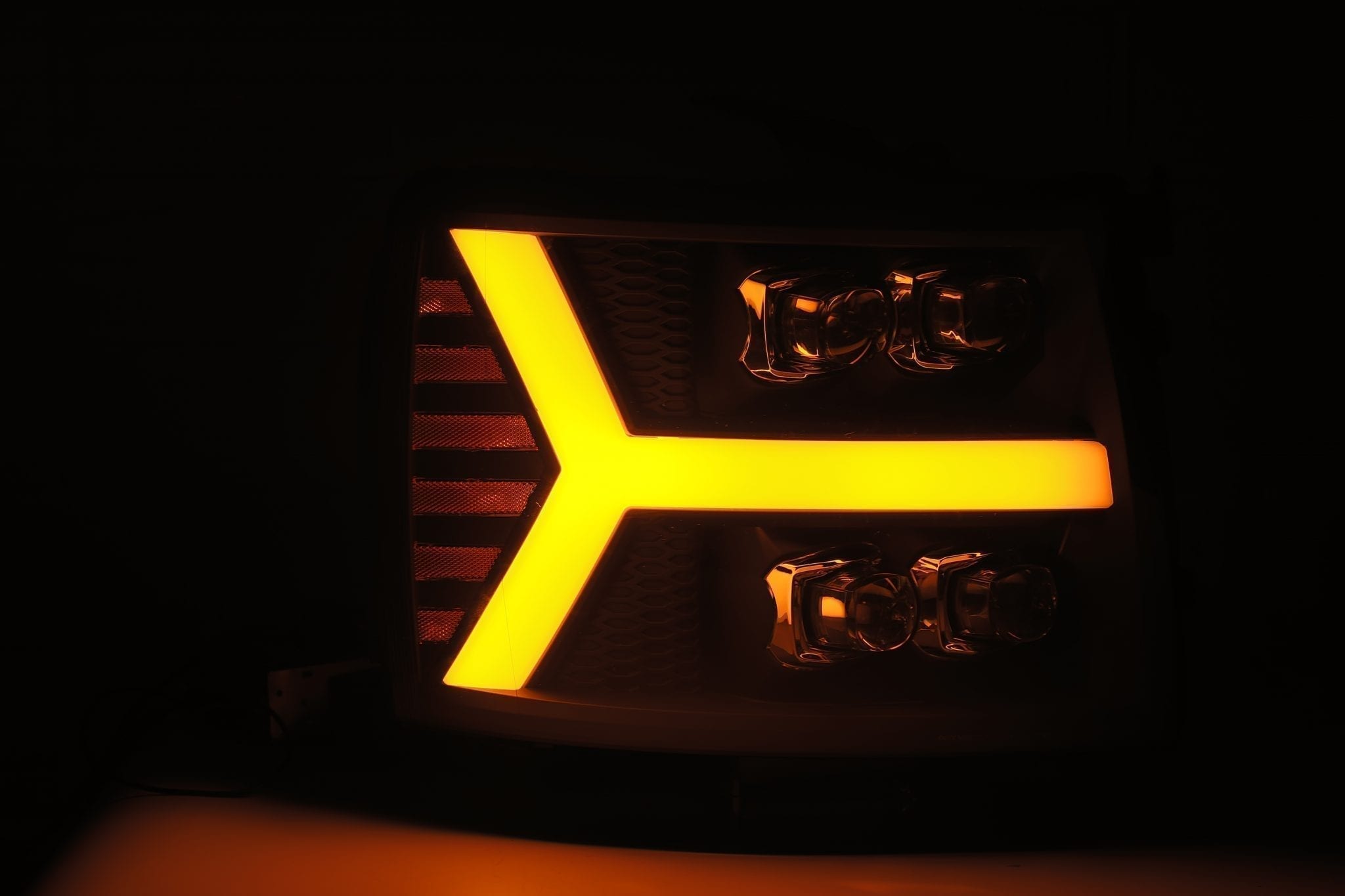 07-13 Chevrolet Silverado NOVA-Series LED Projector Headlights Jet Black | AlphaRex