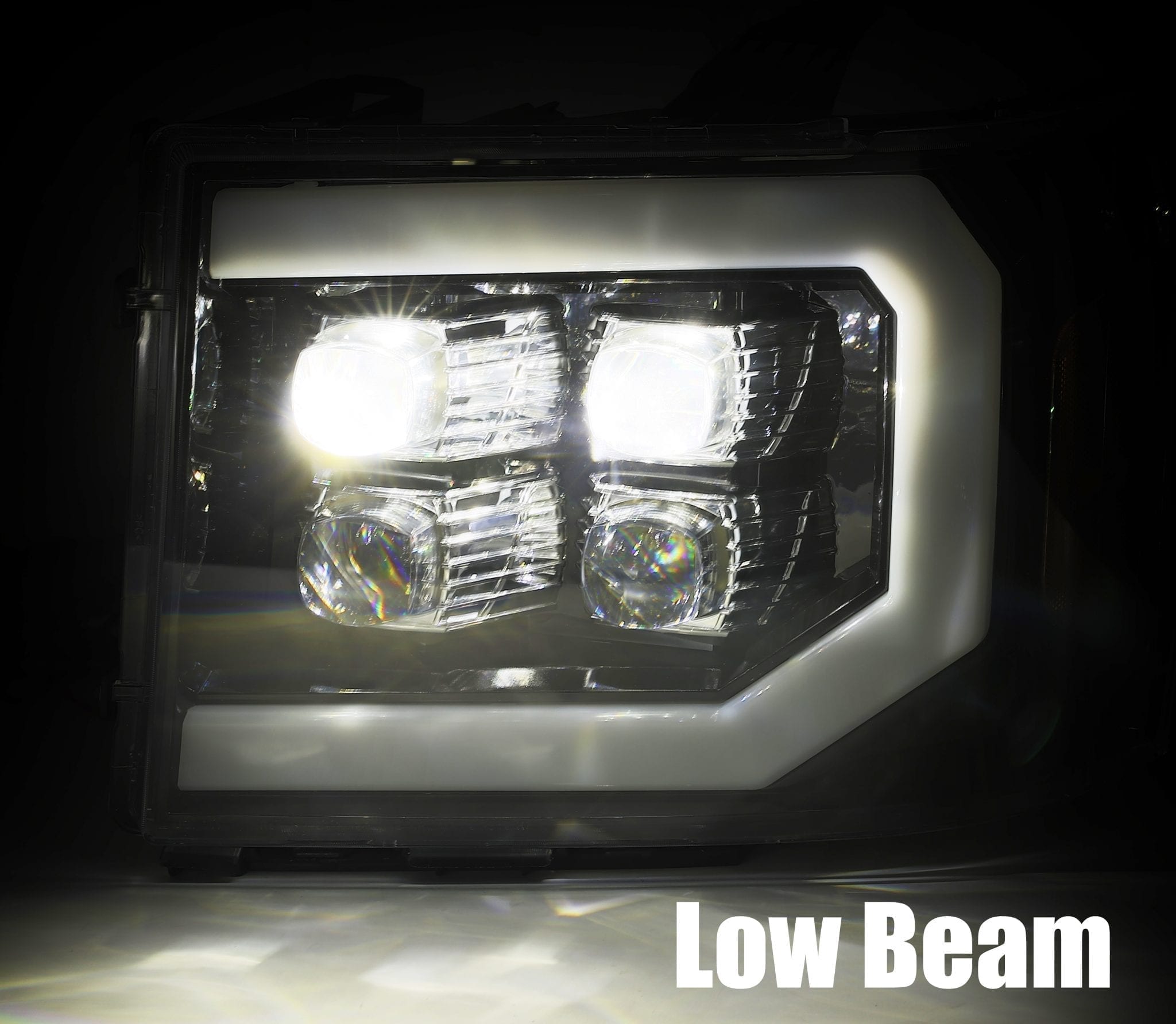 07-13 GMC Sierra NOVA-Series LED Projector Headlights Black | AlphaRex