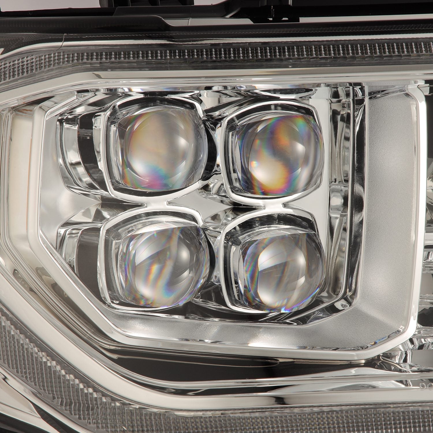 07-13 Toyota Tundra/08-17 Toyota Sequoia MK II NOVA-Series LED Projector Headlights Chrome (With Level Adjuster) | AlphaRex