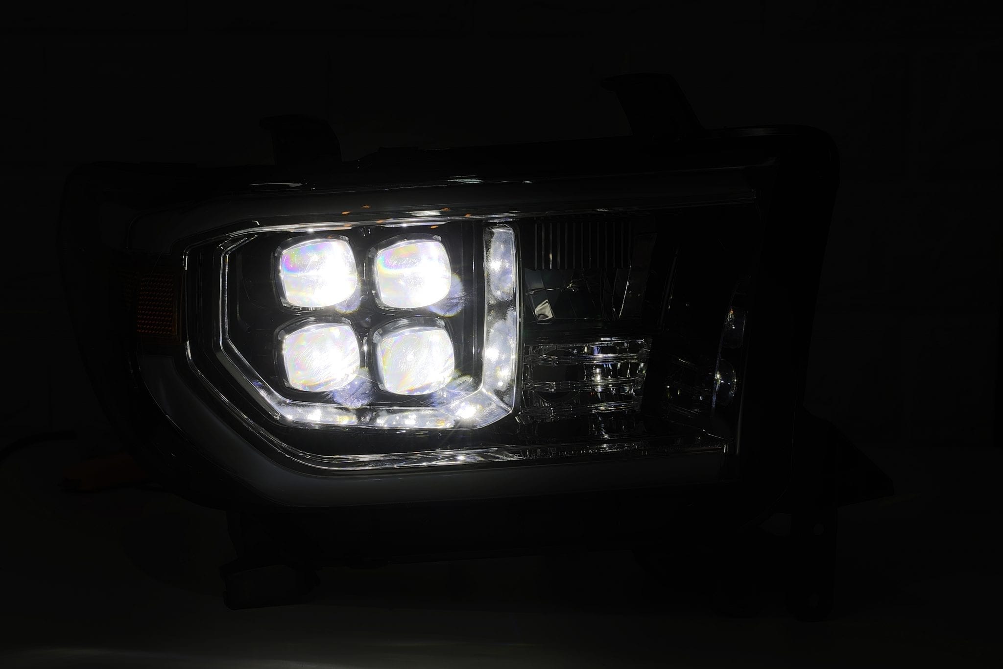 07-13 Toyota Tundra/08-17 Toyota Sequoia NOVA-Series LED Projector Headlights Black (With Level Adjuster) | AlphaRex