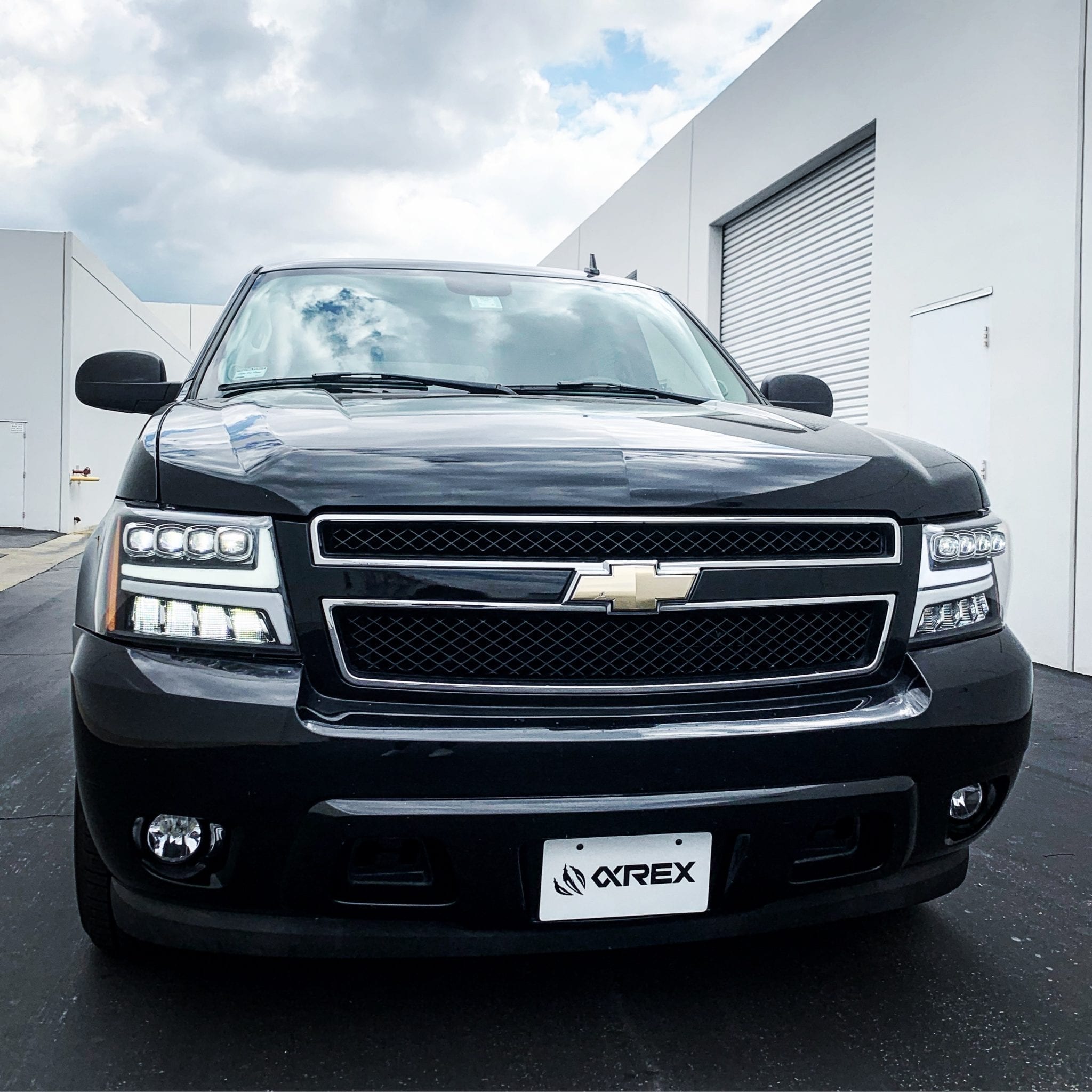 07-14 Chevrolet Tahoe/Suburban/07-13 Avalanche NOVA-Series LED Projector Headlights Chrome | AlphaRex
