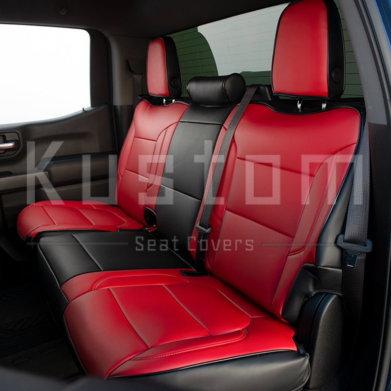 2019-up-gmc-sierra-premium-custom-leather-seat-coversCrew Cab | Double Cab W/ Standard Center Console