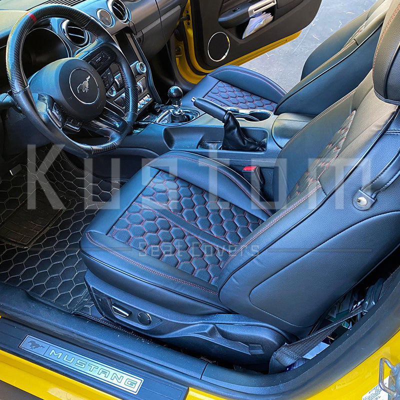 2015-23 Ford Mustang S550 Coupe Genuine Leather Seat Covers