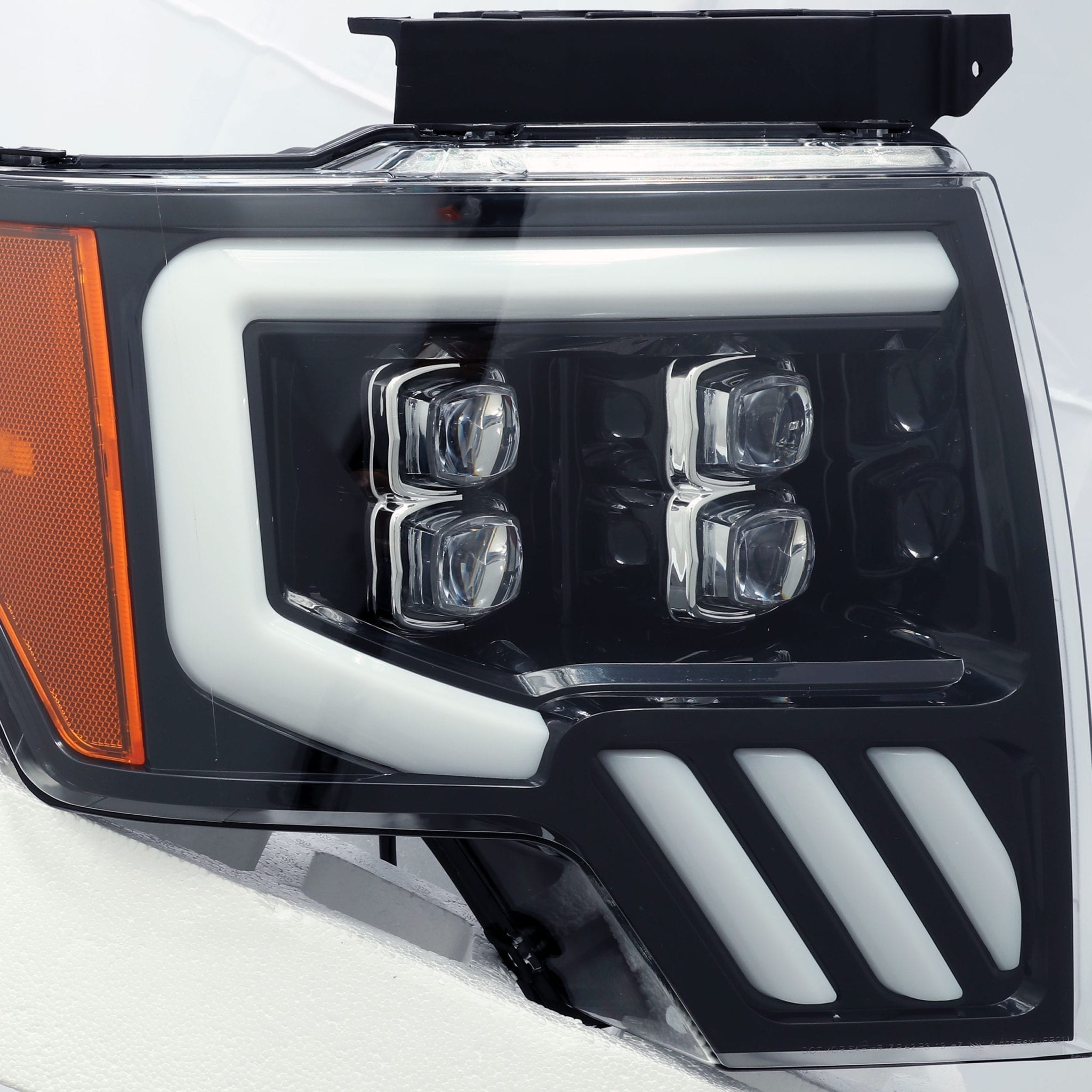 09-14 Ford F150 NOVA-Series LED Projector Headlights Jet Black | AlphaRex