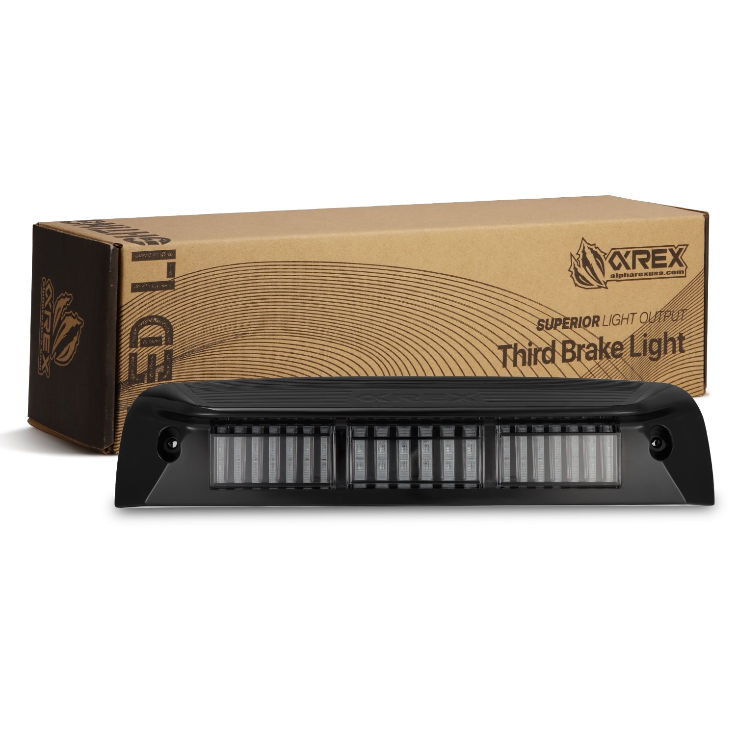 09-18 Ram 1500 / 10-18 Ram 2500/3500 NOVA-Series Prismatic LED Third Brake Light Black | AlphaRex