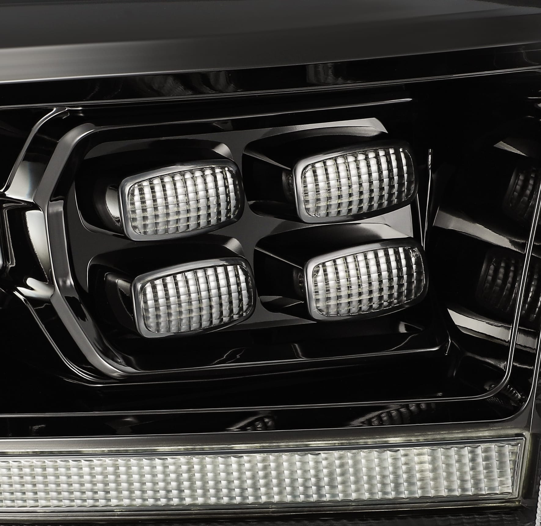 09-18 Ram Truck LUXX-Series (5th Gen 2500 Style) LED Projector Headlights Alpha-Black | AlphaRex