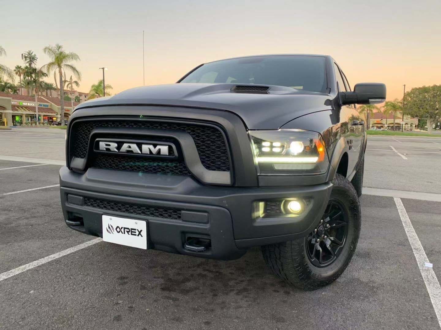 09-18 Ram Truck LUXX-Series (5th Gen 2500 Style) LED Projector Headlights Black | AlphaRex