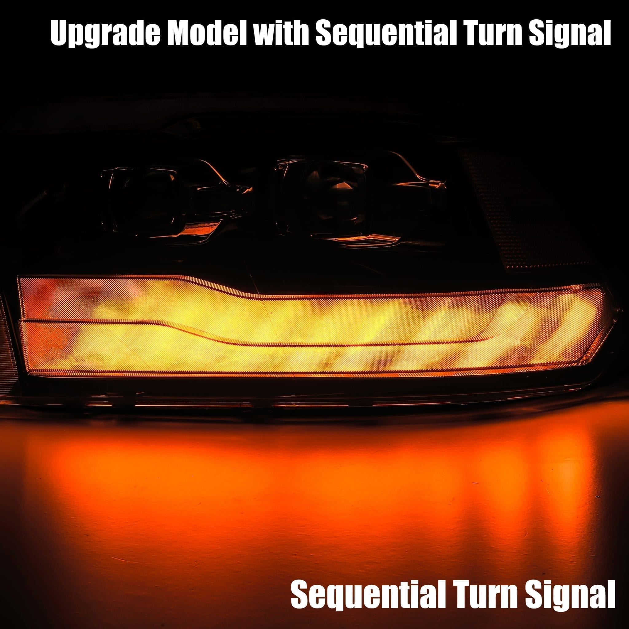 09-18 Ram Truck LUXX-Series LED Projector Headlights Black | AlphaRex