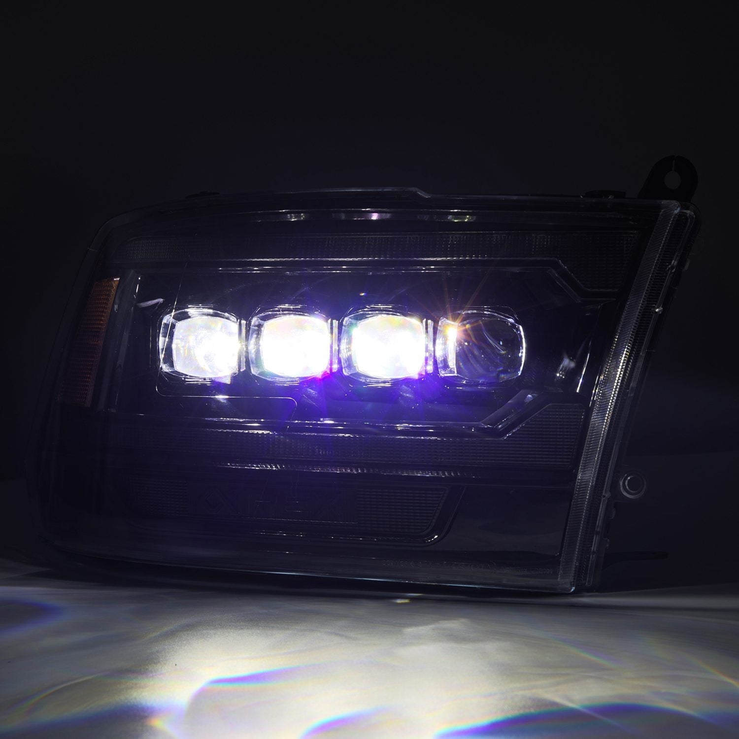 09-18 Ram Truck (MK II 5th Gen 2500 Style) NOVA-Series LED Projector Headlights Alpha-Black | AlphaRex