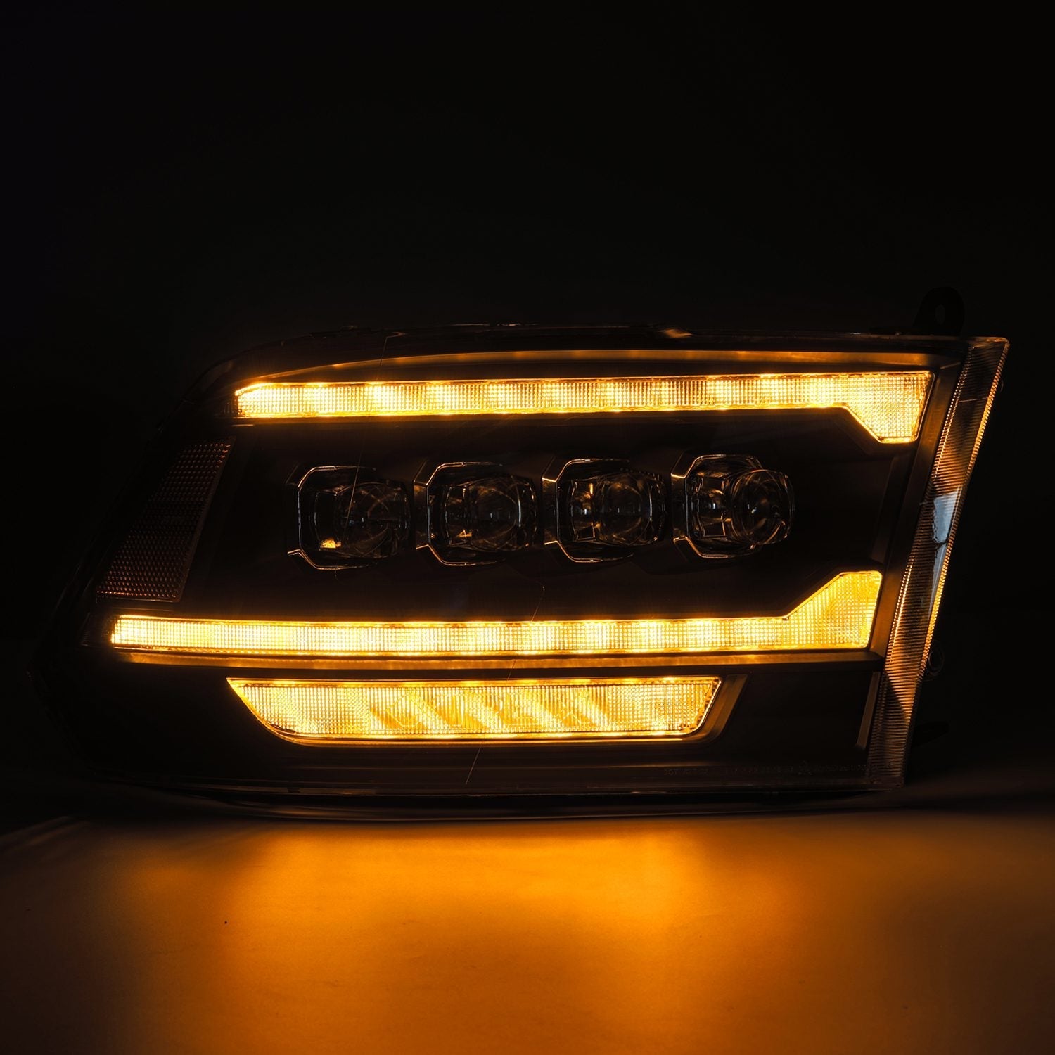 09-18 Ram Truck (MK II 5th Gen 2500 Style) NOVA-Series LED Projector Headlights Black | AlphaRex