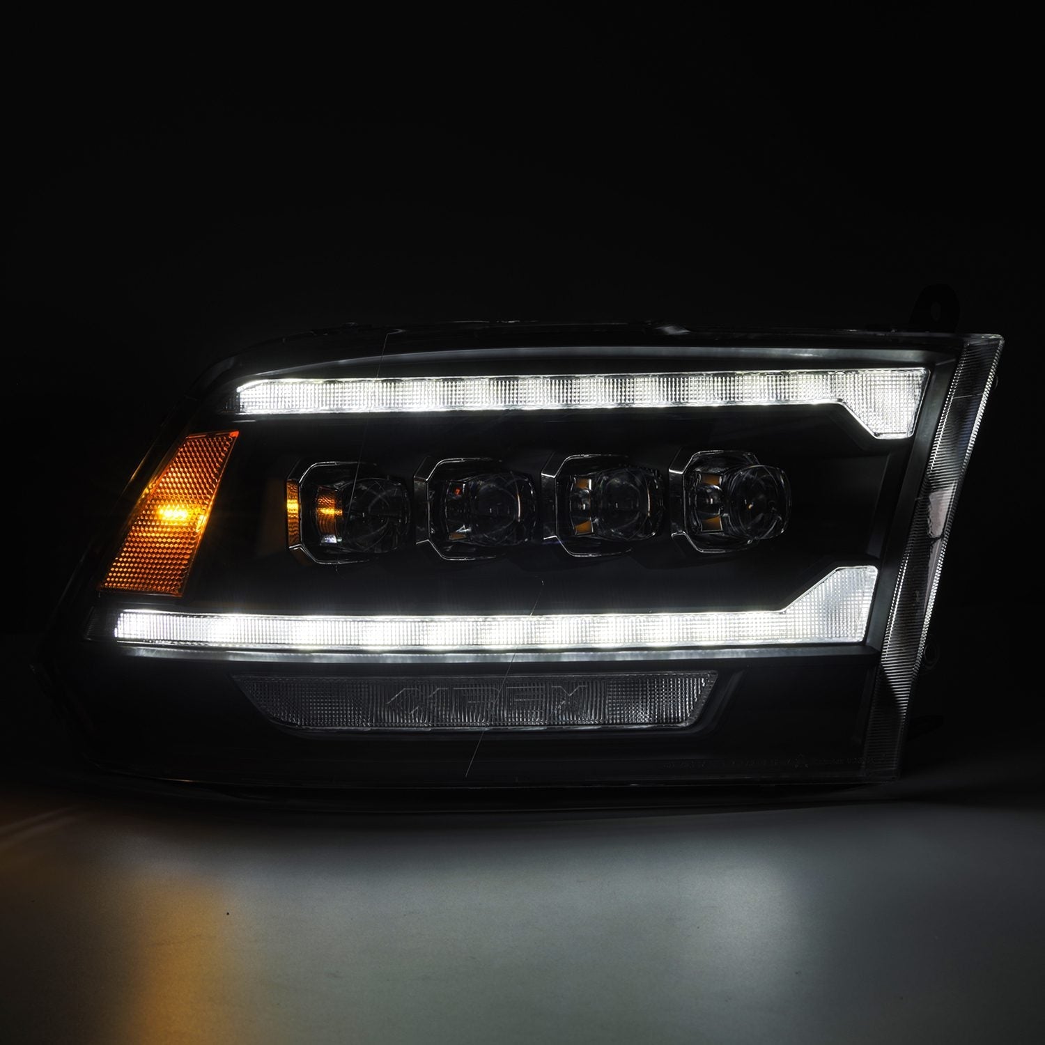 09-18 Ram Truck (MK II 5th Gen 2500 Style) NOVA-Series LED Projector Headlights Black | AlphaRex