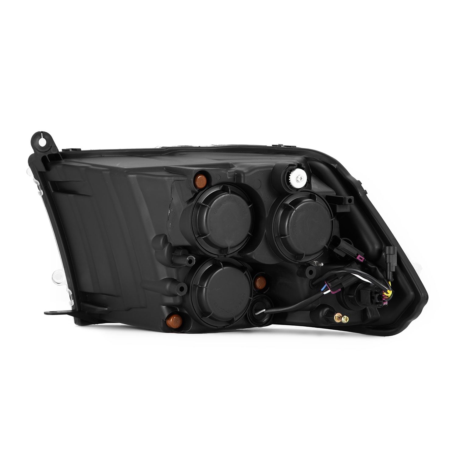 09-18 Ram Truck (MK II 5th Gen 2500 Style) PRO-Series Halogen Projector Headlights Black | AlphaRex
