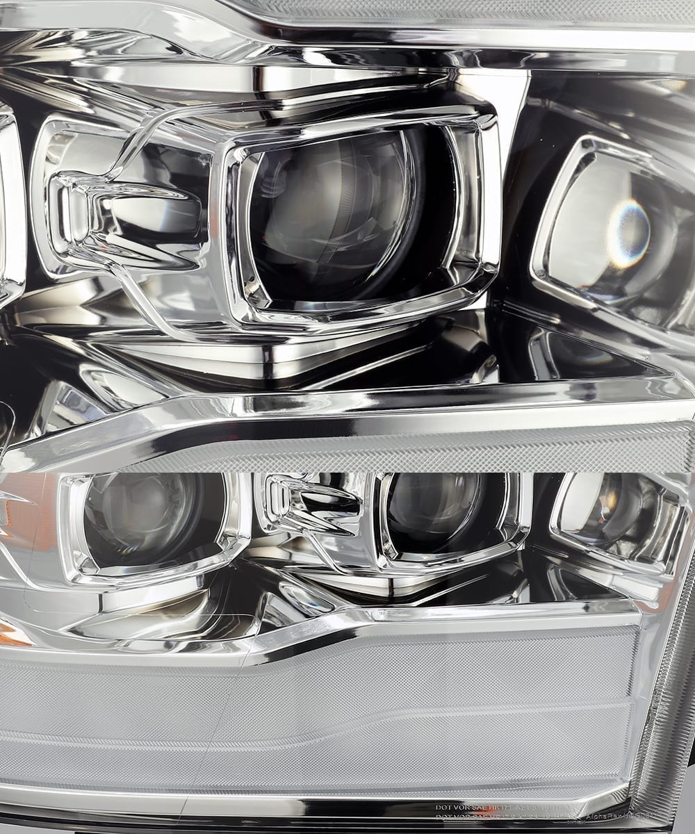 09-18 Ram Truck MK II PRO-Series Halogen Projector Headlights Chrome | AlphaRex