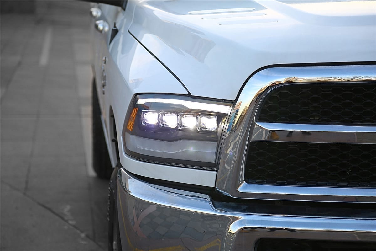 09-18 Ram Truck NOVA-Series LED Projector Headlights Chrome | AlphaRex