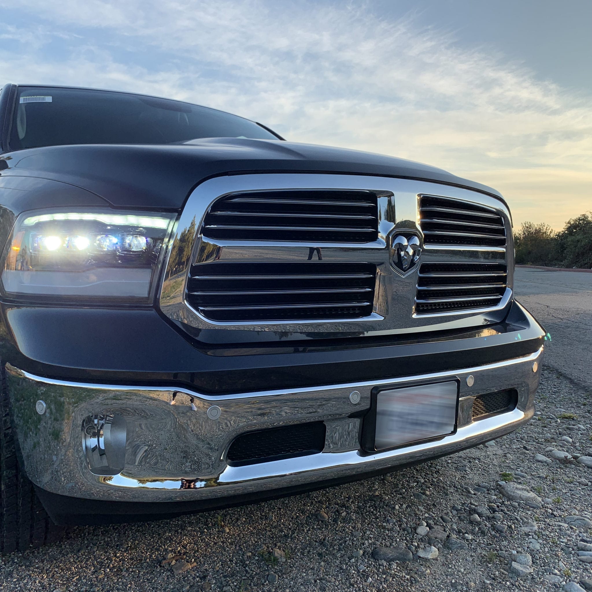 09-18 Ram Truck NOVA-Series LED Projector Headlights Chrome | AlphaRex