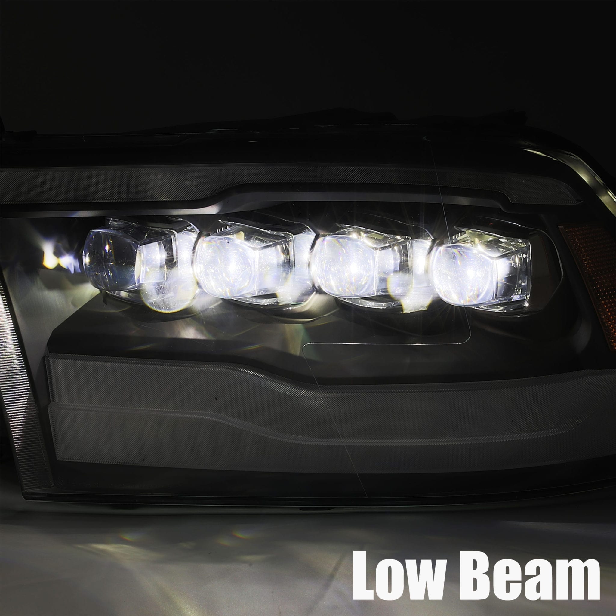 09-18 Ram Truck NOVA-Series LED Projector Headlights Jet Black | AlphaRex