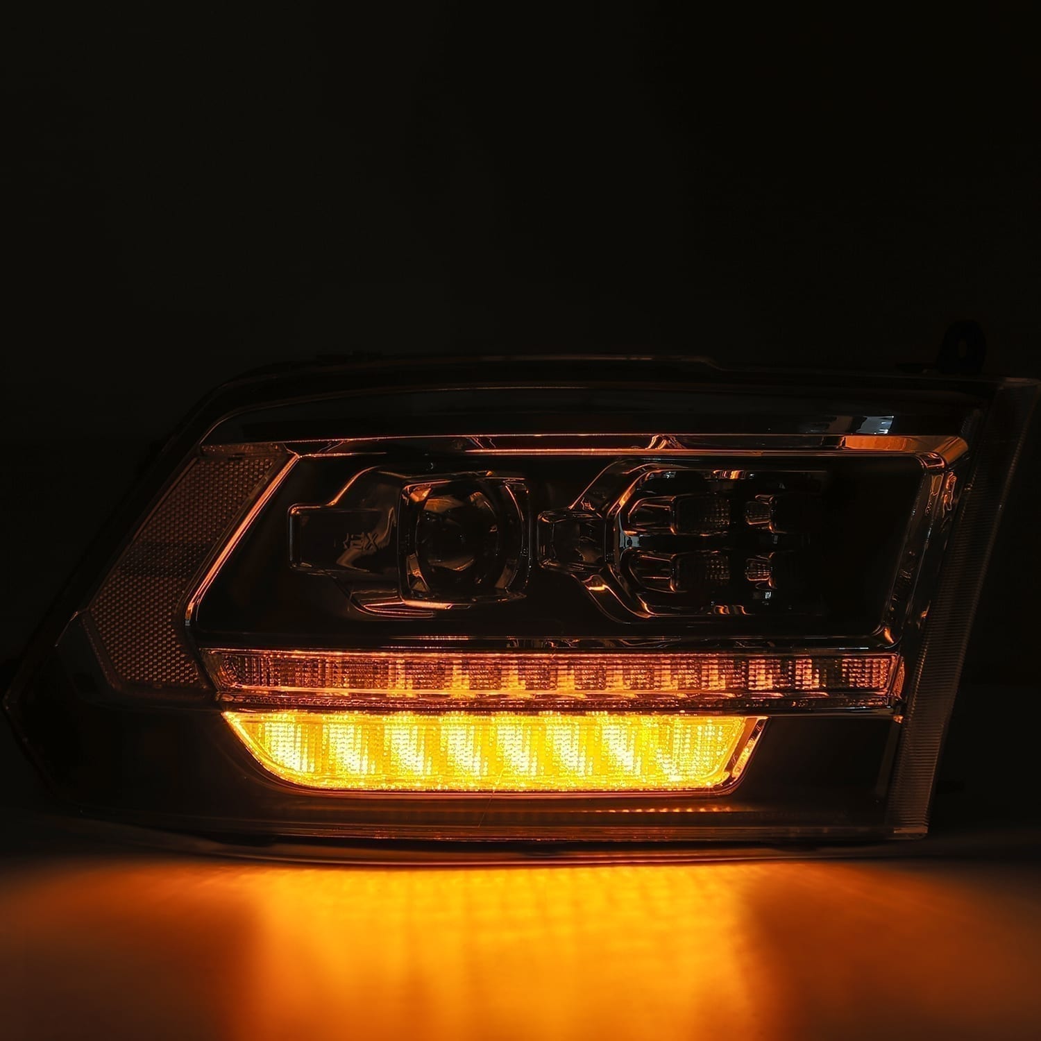 09-18 Ram Truck PRO-Series (5th Gen 2500 Style) Projector Headlights Alpha-Black | AlphaRex