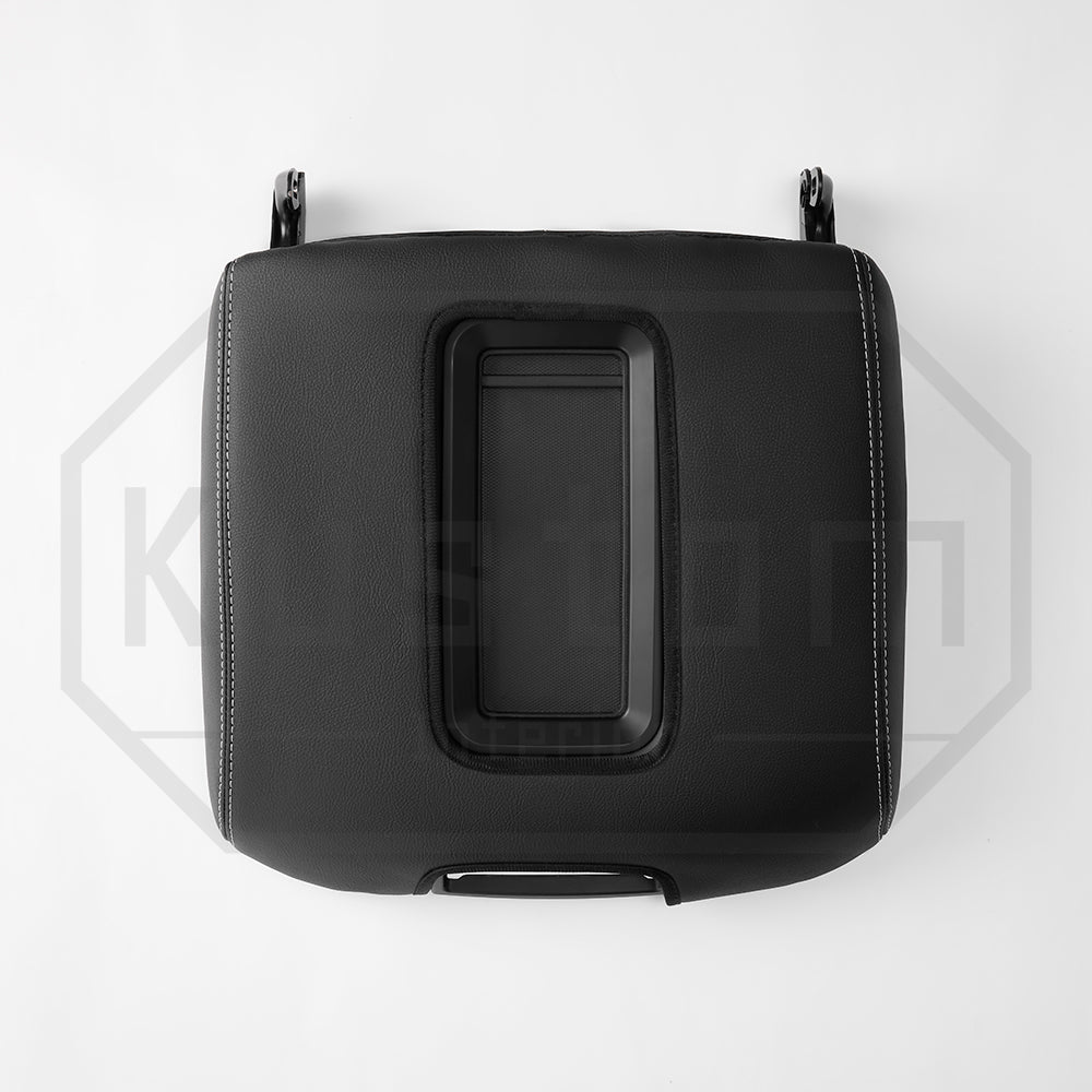 GMC Sierra K2XX Leather Center Console Lid Armrest Cover 2014-2018