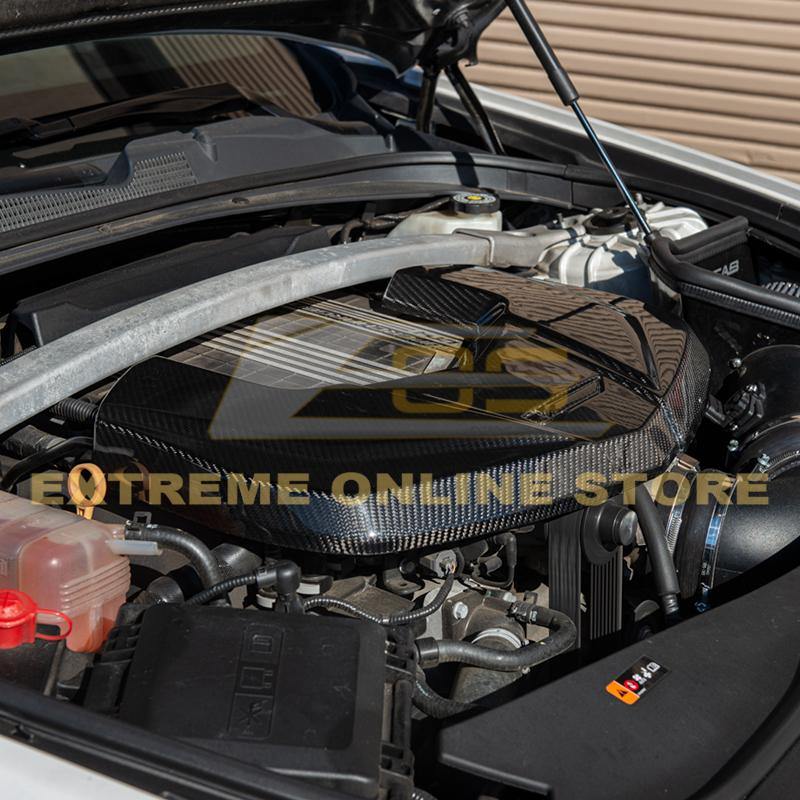 2016-Up Cadillac CTS-V Carbon Fiber Front Engine Cover - Extreme Online Store