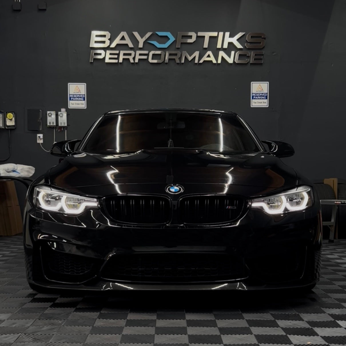 BMW F8X F80 M3 F82 M4 & F32 Coupe Ikon Style Tri Color CSL Yellow/White/Amber Headlights 2014 - 2020