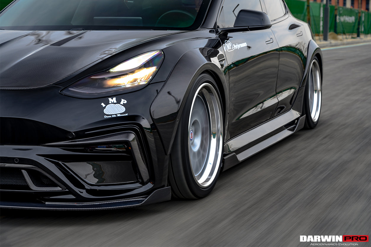2017 - 2023 Tesla Model 3 IMP Performance Partial Carbon Fiber Front Bumper