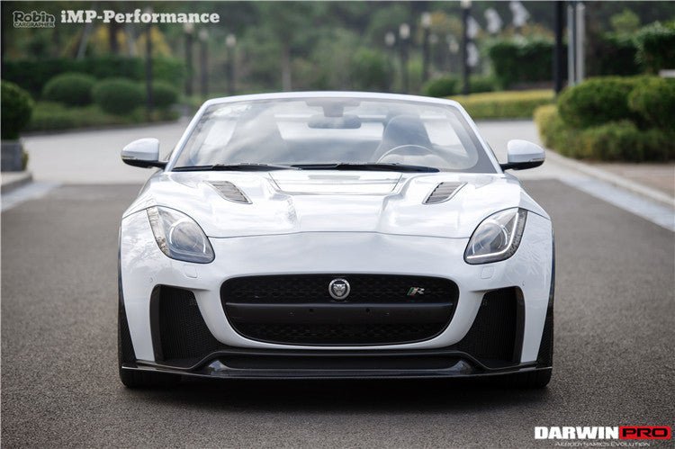 2013 - 2017 Jaguar F-Type Coupe & Convertible IMP Performance Partial Carbon Fiber Front Bumper with Lip