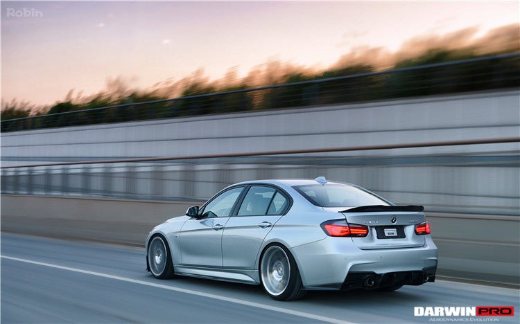 2013-2019 BMW 3 Series F30 F35 M-Tech GV Style Carbon Fiber Rear Lip