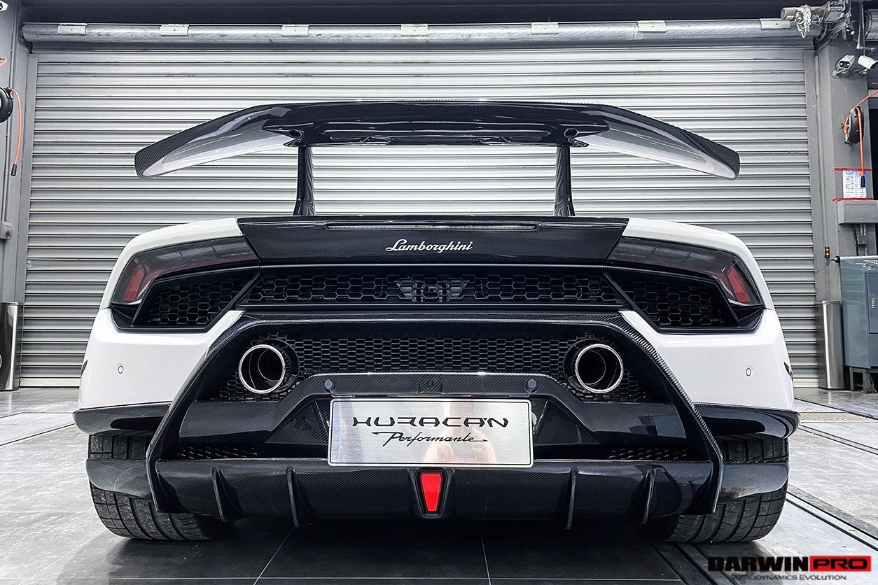 2017 - 2020 Lamborghini Huracan Performante Dry Carbon Rear Bumper Exhaust Grille