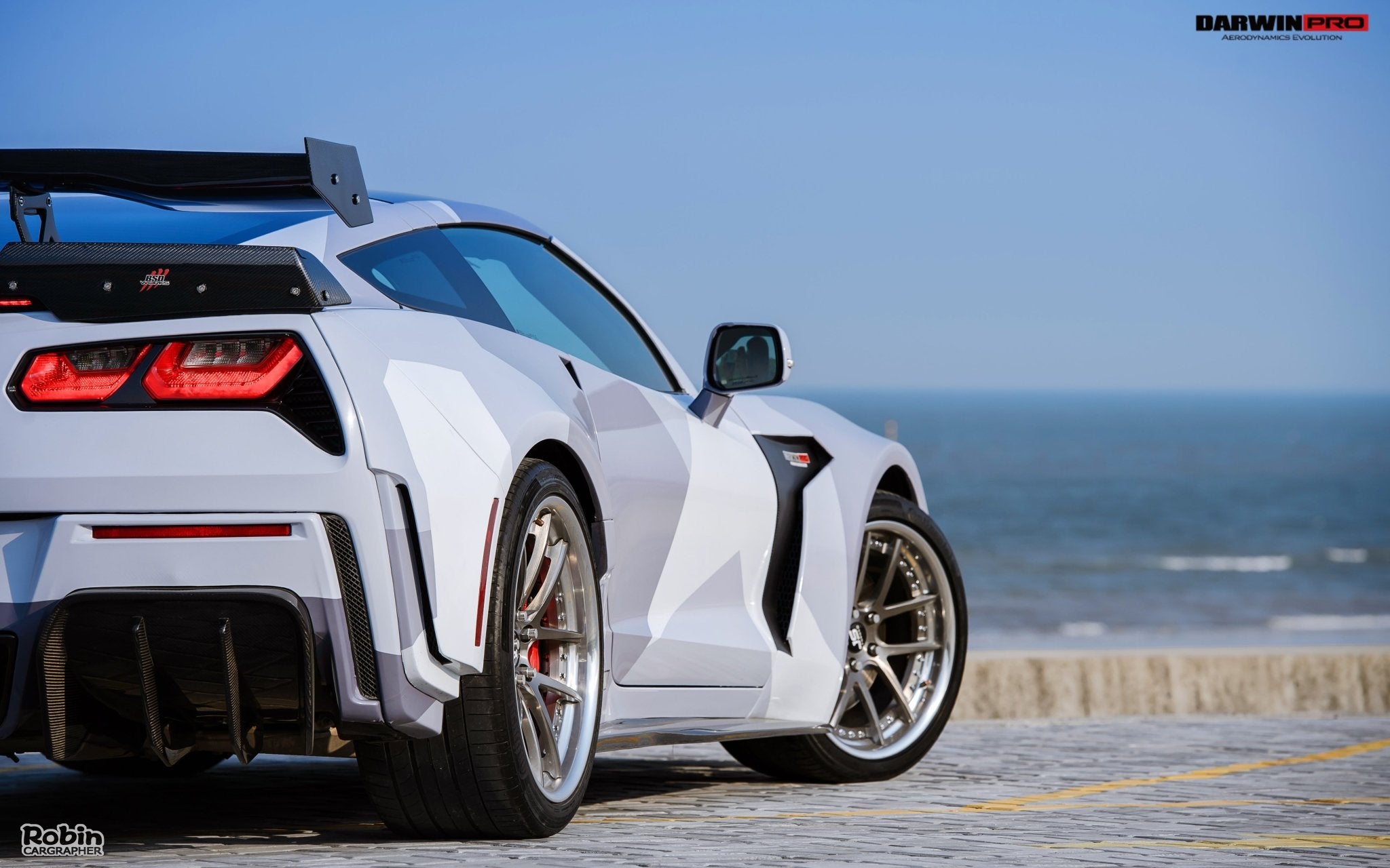 2013-2019 Corvette C7 Z51 Grandsport Z06 BKSS Style Rear Diffuser
